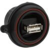 Bulgin, Straight, Panel Mount, Socket Type A 2.0 IP68 USB Connector